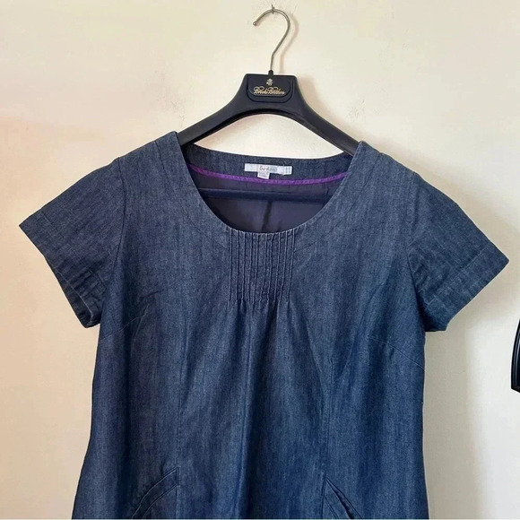 Boden Montmartre Chambray Jean Shift Dress Size 14 - Picture 4 of 7